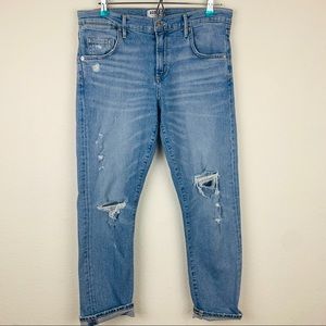 AGOLDE Distressed Girlfriend Jeans 28